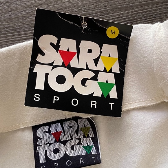 VTG 1980s Off White Stirrup Pants Womens S M - Picture 9 of 10